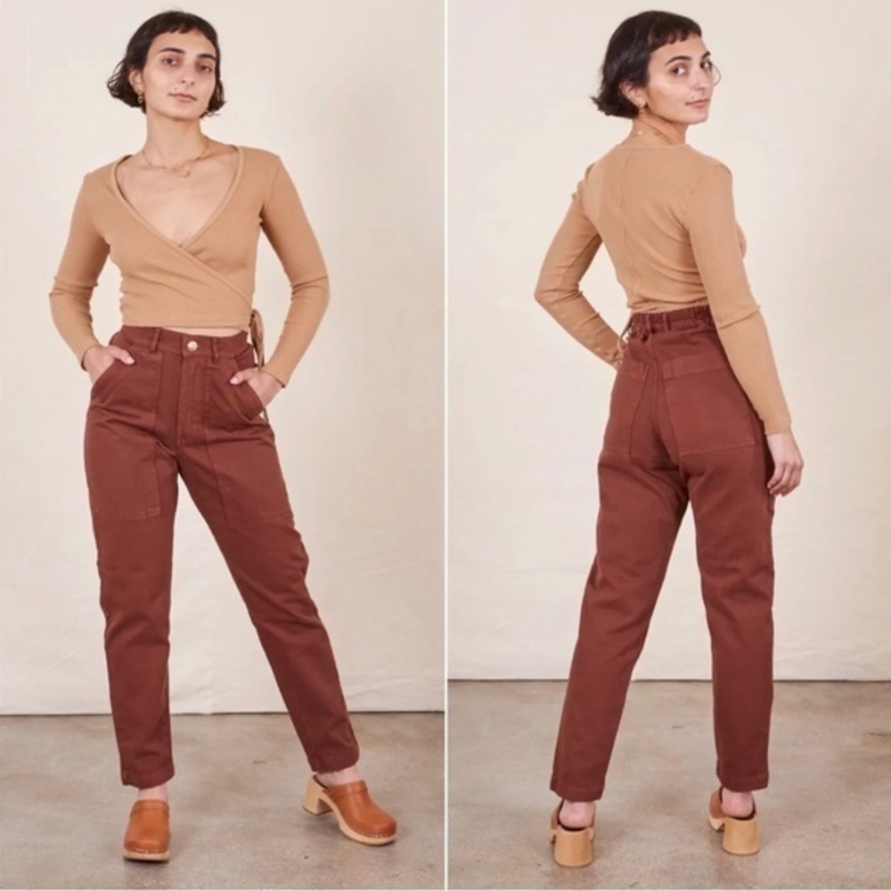 Big Bud Press Pencil Pants Brown XXS